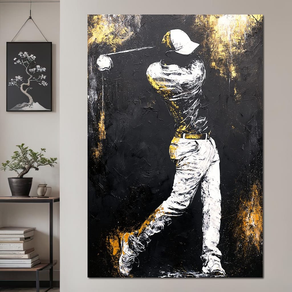 Golf Profile in Black