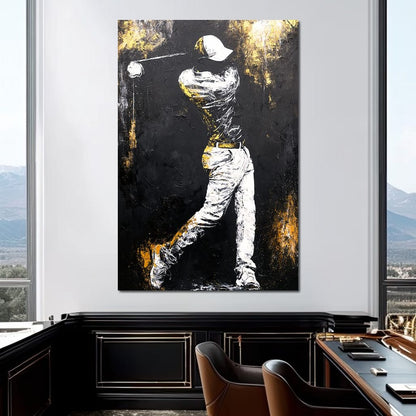 Golf Profile in Black