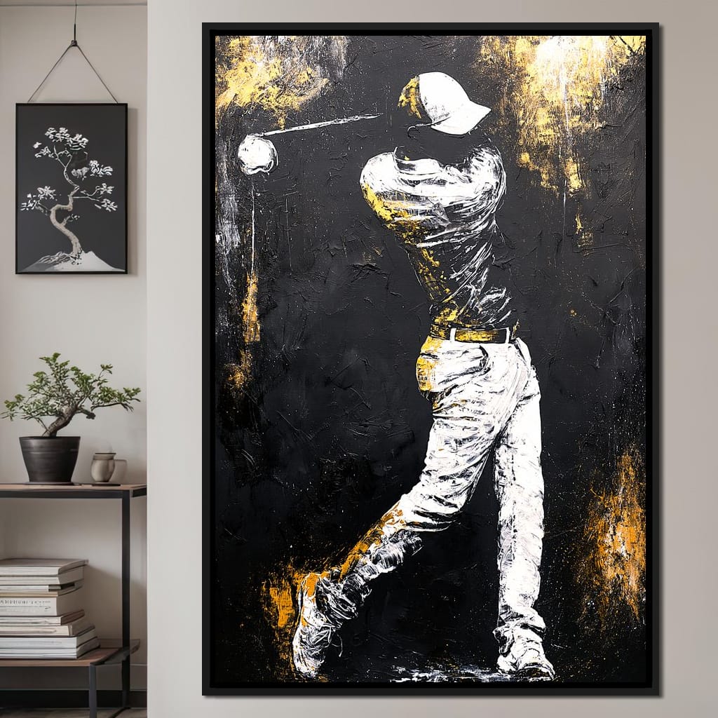 Golf Profile in Black