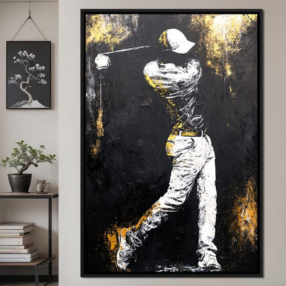 Golf Profile in Black
