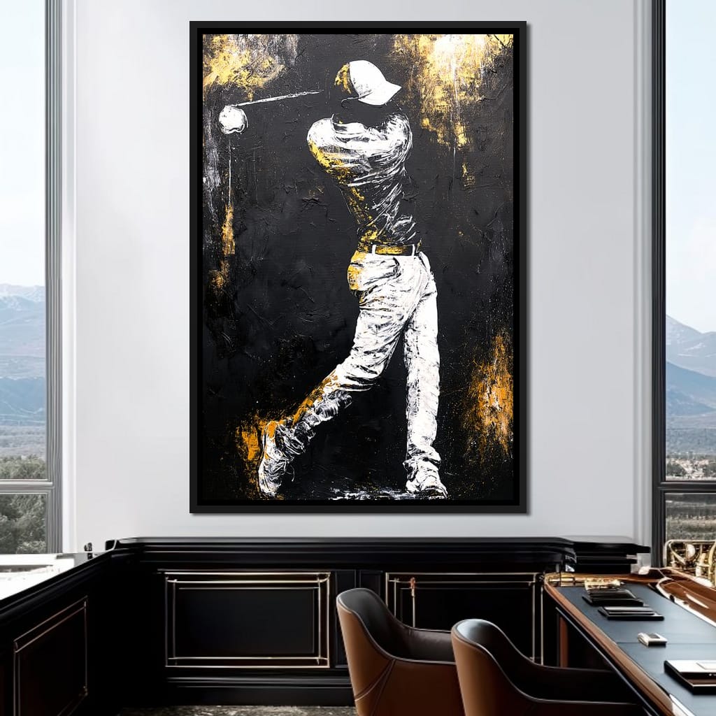 Golf Profile in Black