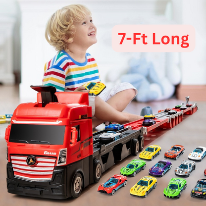 Folding Race Car Hauler Truck - SUPER LARGE SIZE
