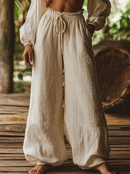 Women Plain Long Pants Casual Spring/Fall Trousers