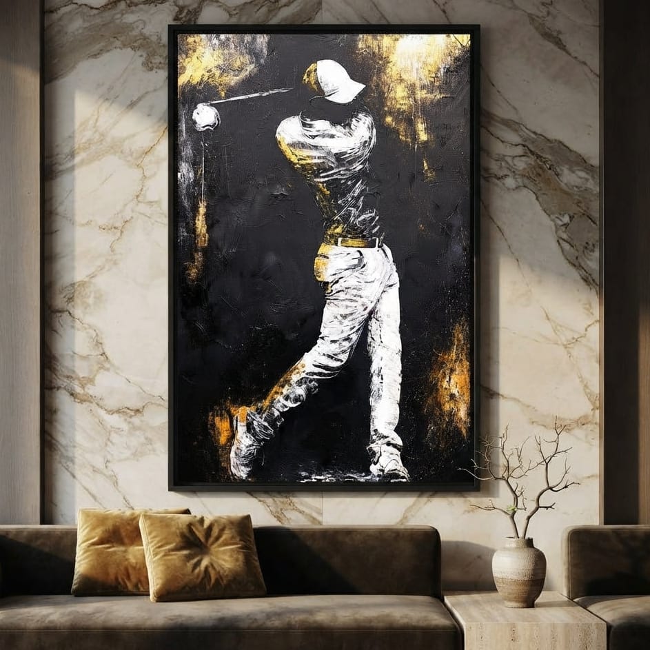 Golf Profile in Black