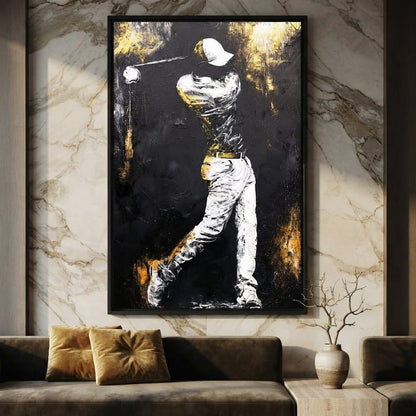 Golf Profile in Black