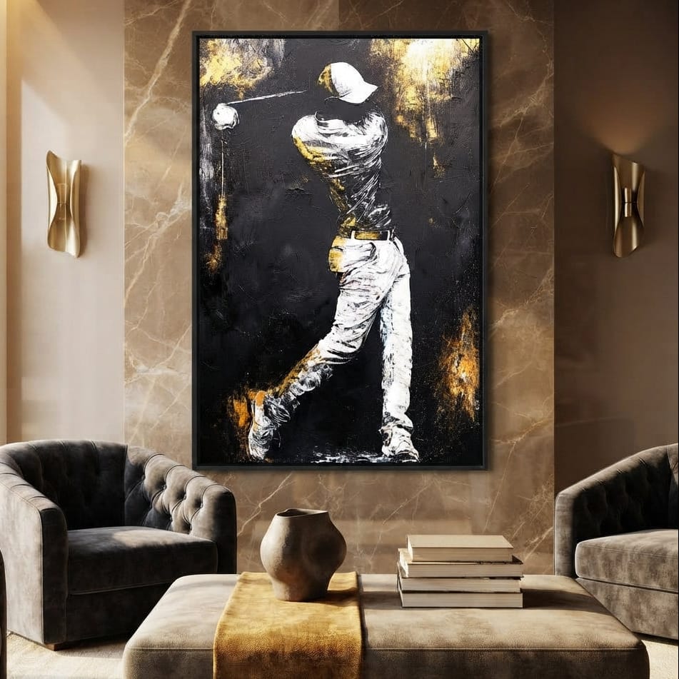 Golf Profile in Black