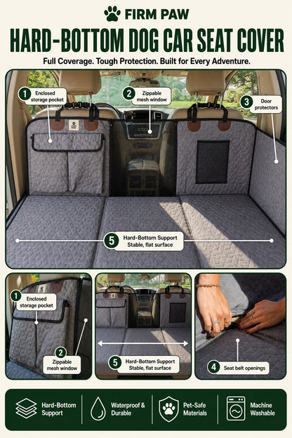 Firmpaw™ Hard Bottom Car Seat Cover