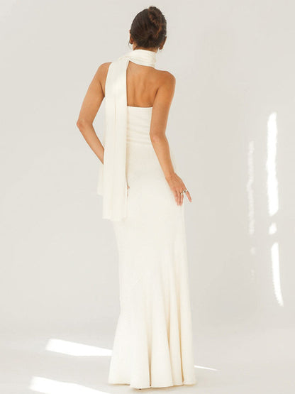 Womens Wrapped Hemline Shawl Dress SIZE S-L
