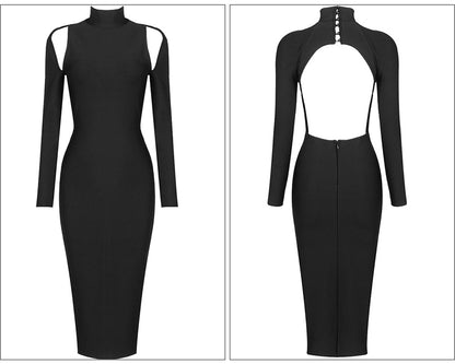 Womens Backless Bodycon Dress SIZE XS-L