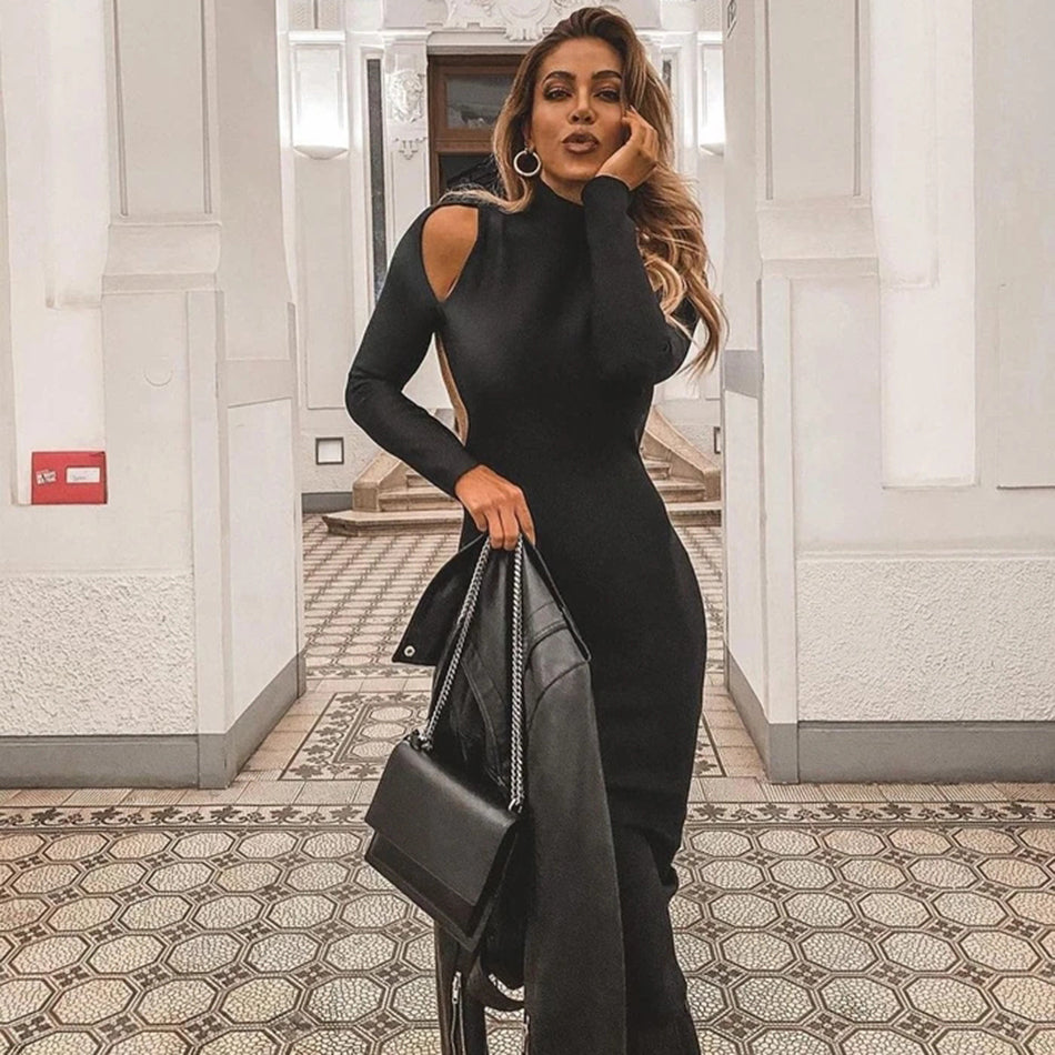 Womens Backless Bodycon Dress SIZE XS-L