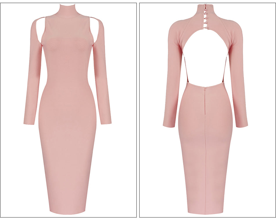 Womens Backless Bodycon Dress SIZE XS-L