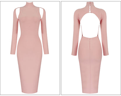 Womens Backless Bodycon Dress SIZE XS-L